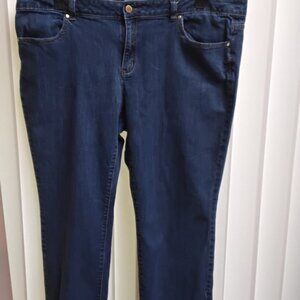 Liz Claiborne Sz18 Stretch straight leg jeans